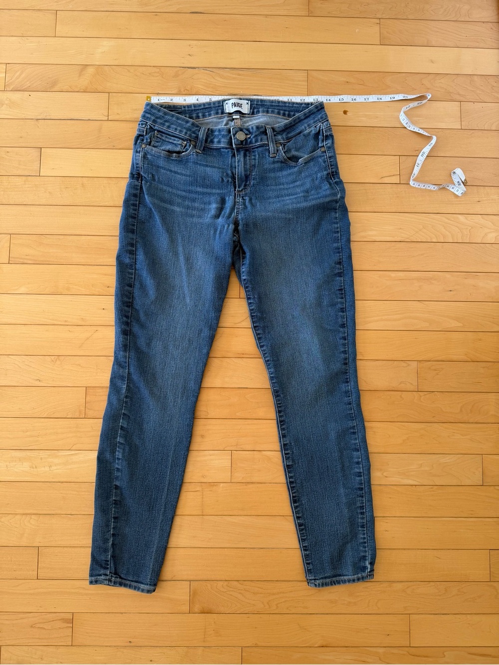 PAIGE Verdugo Ankle Jeans Size 29 Dark Wash Slim Skinny Stretch Denim